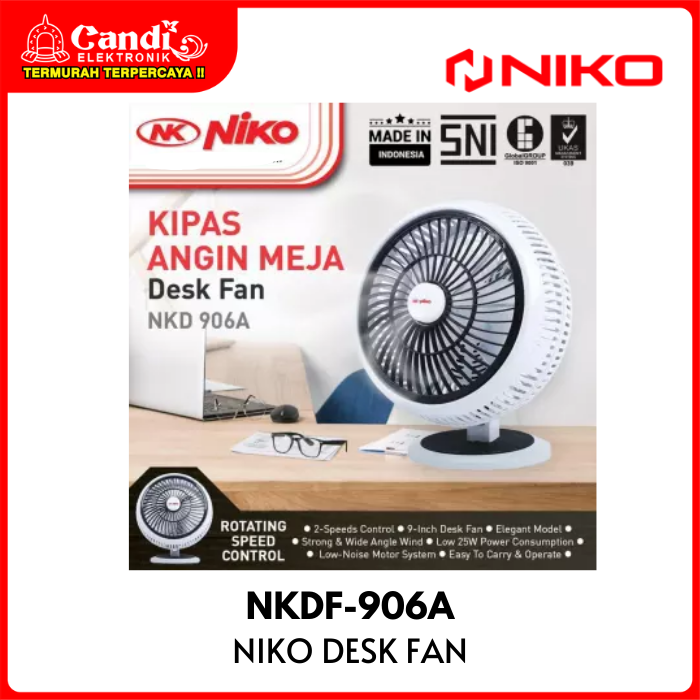 Niko Desk Fan 9inch Nk-906a